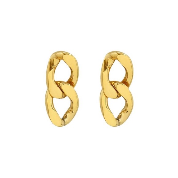 NEW 14K gold filled link earrings - Picture 2 of 3